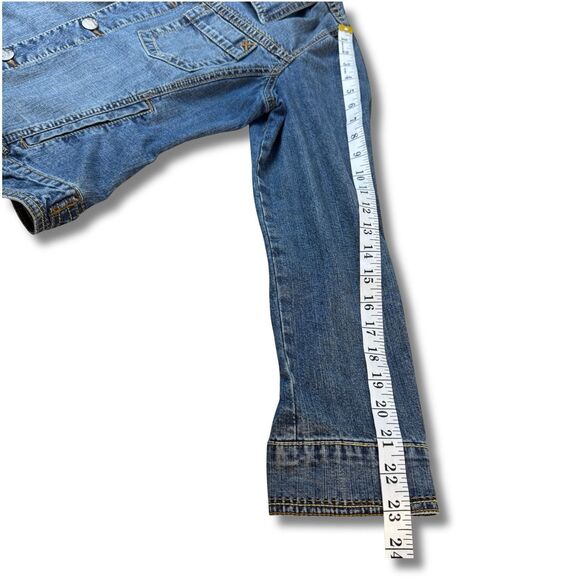 CAbi Denim Jean Jacket Womens Size Medium Blue Chest Pockets #511 - Picture 12 of 16